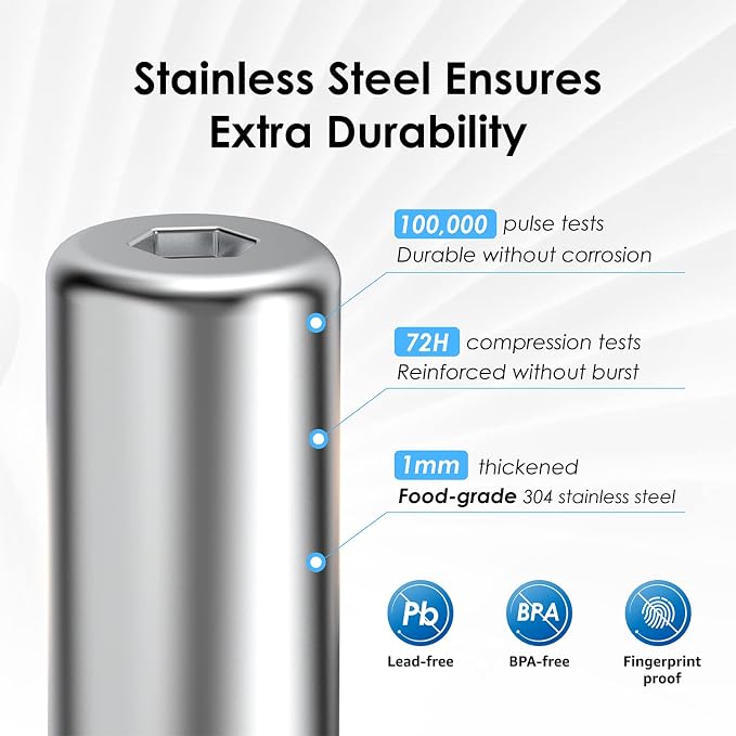 Waterdrop CTF-02 Water Filter for Sink Faucet, NSF/ANSI 42 Certified Countertop Water Filter System, 5-Stage Stainless Steel Faucet, Reduces Heavy Metals and 99% Chlorine, 8000 Gallons, 1 Filter