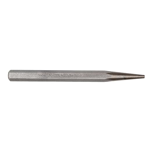 Mayhew Select 70122 1/8-by-4-1/2-Inch Carded Solid Punch