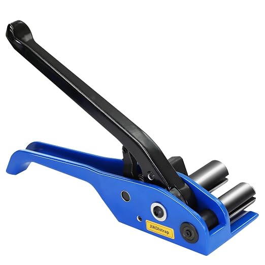 Heavy Duty Banding Strapping Tensioner & Cutter Manual Packaging Tools Windlass for 1/2"-2" Width Poly Woven Composite Cord Strap(Oversized Size)