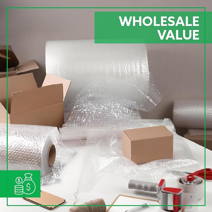 UPSable Bubble Cushion Roll 3/16" Small Bubble – 12" x 300 Ft Protective Packaging for Ecommerce, Commercial Shipping & Small Business Use – 1 Roll