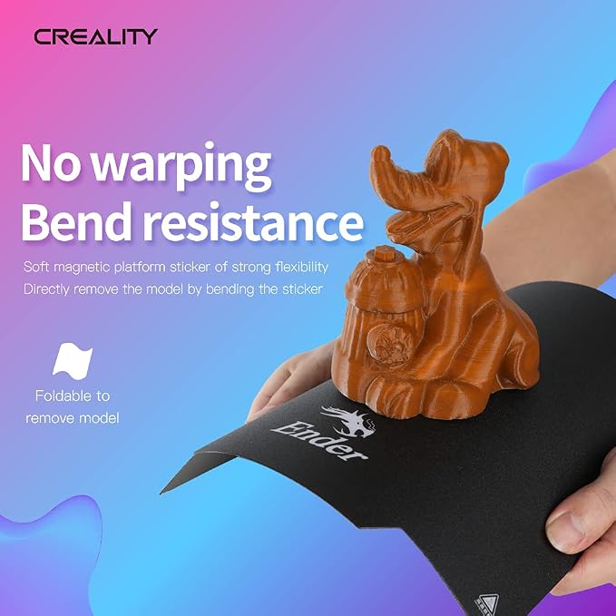 Creality Official Ender 3 Bed Ultra-Flexible Removable Magnetic Removable Build Surface Hotbed Cover Print Platform Kit for Ender 3 Neo/Ender 3 V2 Neo/Ender 3 S1/Ender 3 S1 Pro/Ender 3 V3 SE 235x235mm
