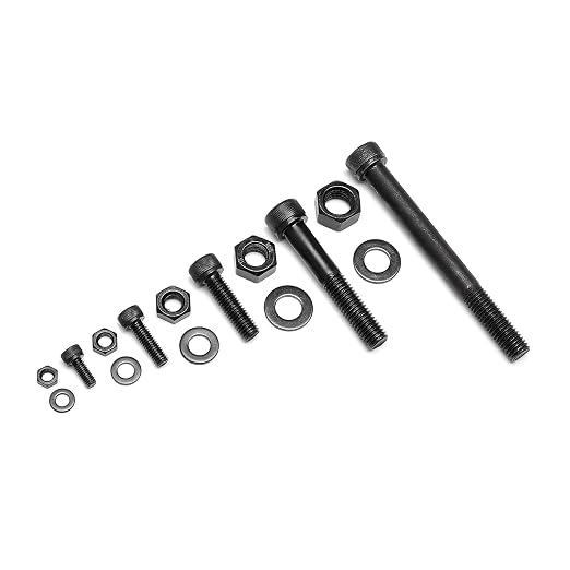 434PCS M5 M6 M8 M10 M12 Metric Bolt Assortment 12.9 Grade Cylindrical Head Screws Nuts and Washers Hex Socket Head Cap Machine Screws Kit