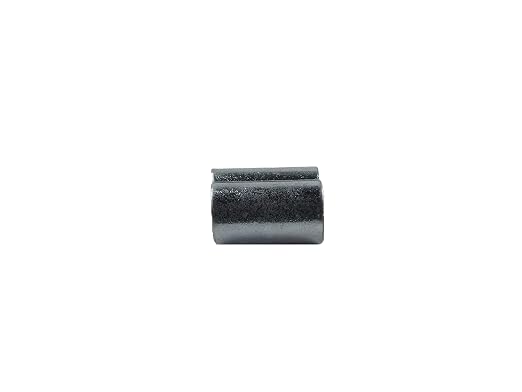 SwageRight MIL-SPEC Zinc Plated Copper Swage Sleeves Clip & Ferrules (5/16 inch) – Oval Duplex Wire Rope Cable Crimping Loop Fittings (Pack of 5)