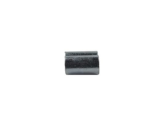 SwageRight MIL-SPEC Zinc Plated Copper Swage Sleeves Clip & Ferrules (1/4 inch) – Oval Duplex Wire Rope Cable Crimping Loop Fittings (Pack of 10)