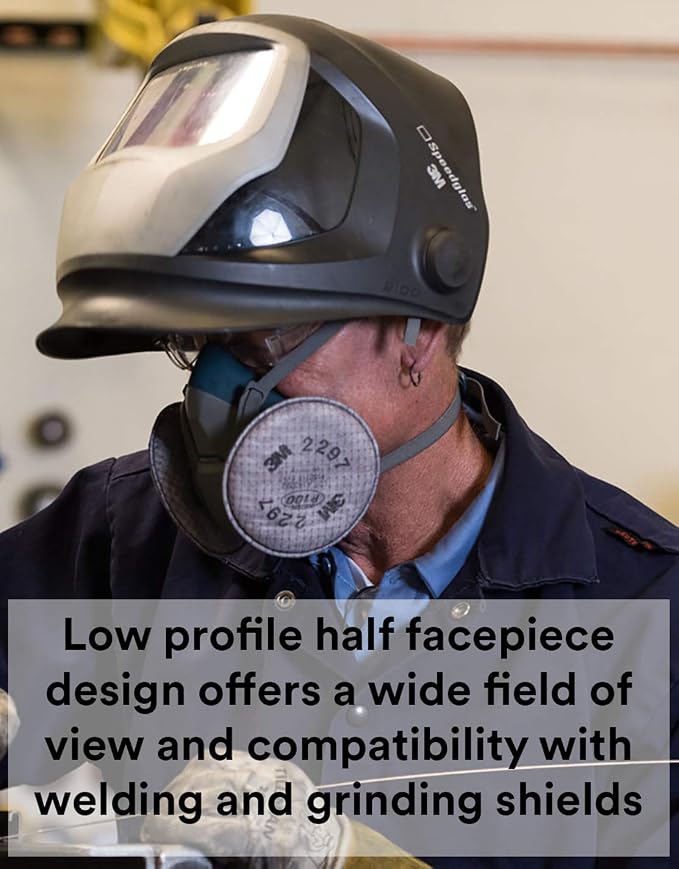 3M Rugged Comfort Quick Latch Half Facepiece Reusable Respirator