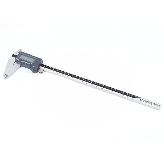 PEC Tools Digital Caliper, 12 Inch/300mm Industrial-Grade Stainless Steel Caliper, IP67 Waterproof & Oil-Resistant, Auto Power-Off, Inch/MM/Fraction Modes