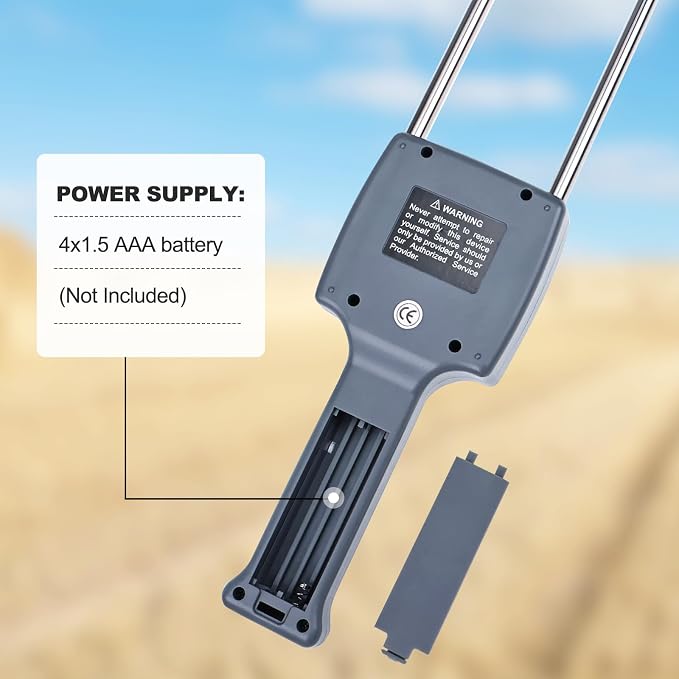TK100H Hay Moisture Meter for Cereal Straw, Forage Grass, Alfalfa, Leymus, Range 0-80%