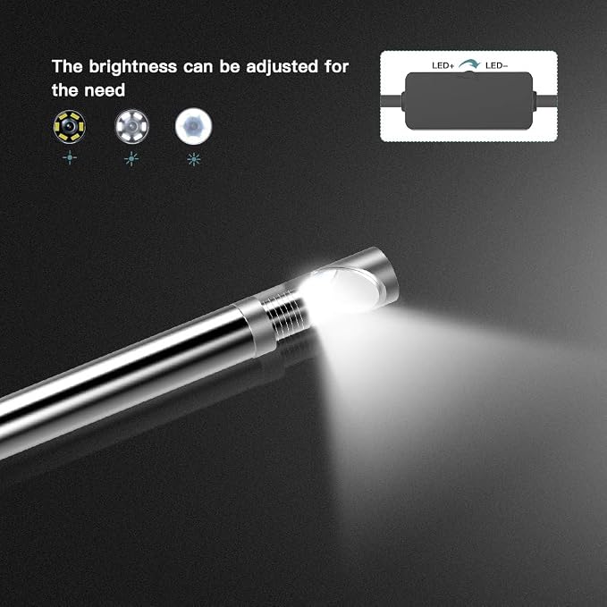Teslong Rigid Borescope for Rifle Barrel Care, Gun Cleaning Visual Inspection Camera w/26-Inch-Long Rod -Fits .20 Caliber &Larger Hunting Shooting Firearms Bore(3 Mirrors Included)
