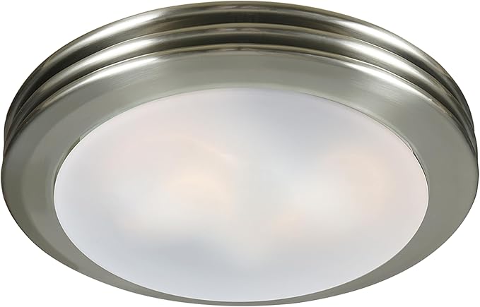 Good Housekeeping Yorkshire (90053) Decorative 80 CFM 2.5 Sones Bathroom Ventilation Exhaust Fan, Brushed Nickel