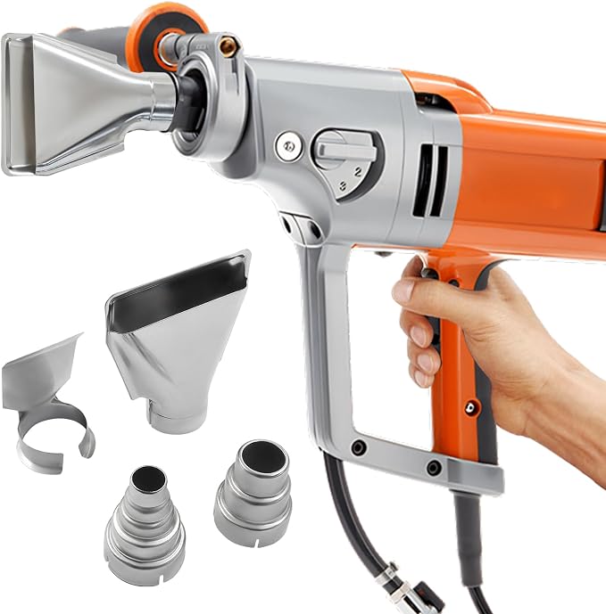 Hitefu 4 Pcs Stainless Steel Heat Gun Nozzles Kit, 35mm/M18 Reflector Heat Resisting Attachments for Hot Air Guns & Soldering Stations