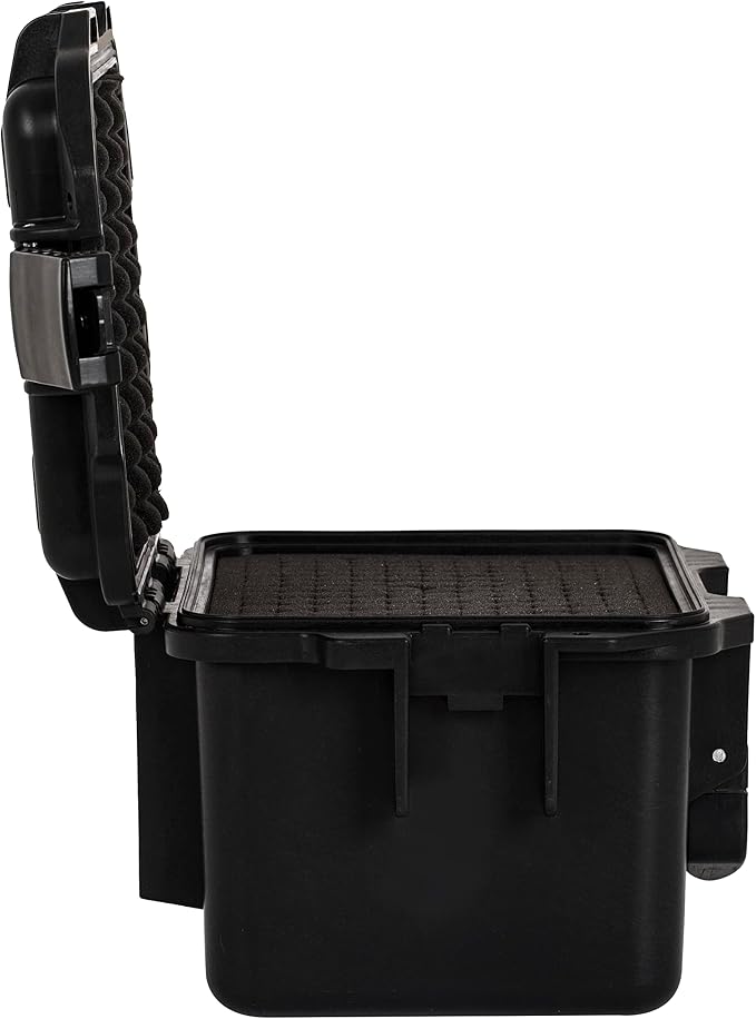 MEIJIA Premium Waterproof Hard Compact Camera Case,Hard Protective Case with customizable fit foam,Full Protection with Light&Convenient Design,Elegant Black (11.8"x9.82"x7.75")