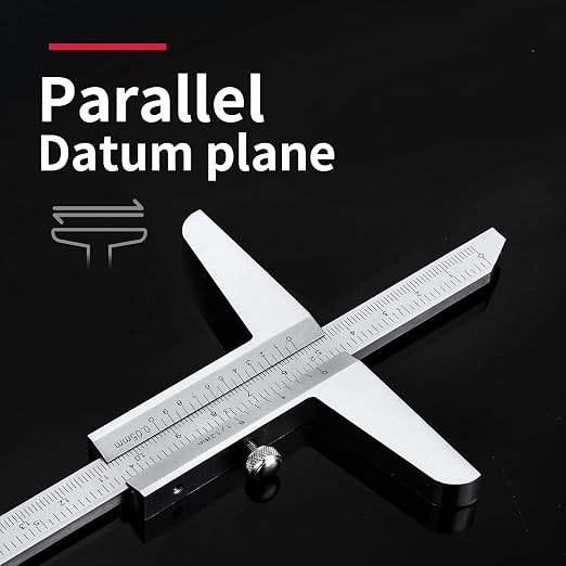 0-300mm Depth Vernier Caliper Micrometer Measuring Tool, 0.02mm Resolution,Carbonsteel Caliper Measuring Tool, DRINYOUNG (0-300/128in Depth Caliper)