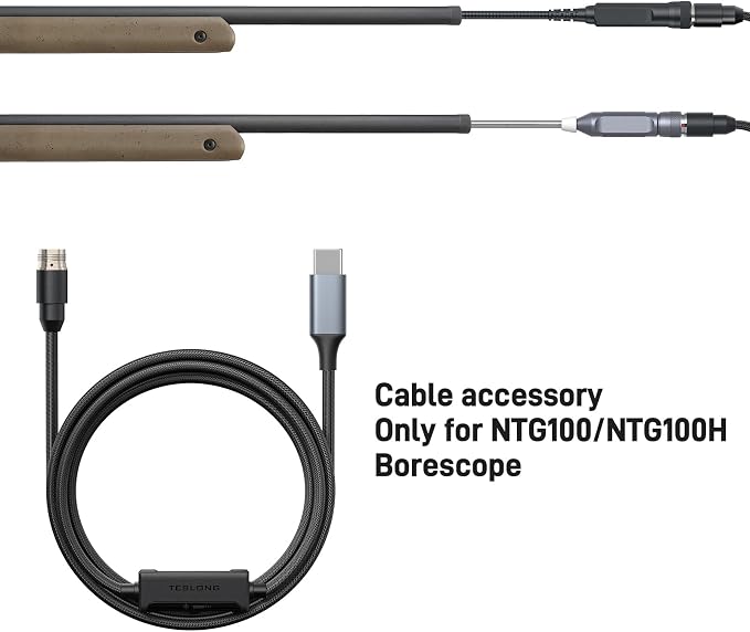 Teslong NTG100 Rifle Borescope & Type-C Cable Accessory Bundle