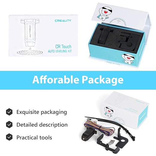Creality Official CR Touch Auto Leveling Kit, 3D Printer Auto Bed Leveling Sensor Kit for Ender 3 / Ender 3 V2 / Ender 3 Pro/Ender 3 Max/Ender 5 / CR-10 Printers with 32 Bit V4.2.2 / V4.2.7 Mainboard