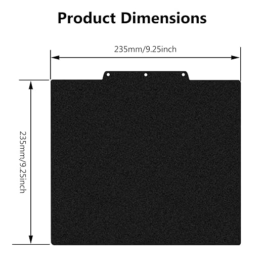 for AD5X/AD5M/AD5M Pro Cold Build Plate No Heating No Glue Double Sided PEI Textured Cool Printing Bed Sheet 235x235mm 3D Printer Flexible Removable Spring Steel Heated Platform Mat