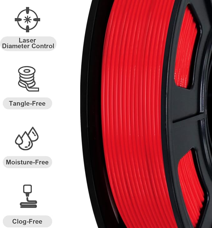RepRapper PLA Plus Filament, Multicolor PLA+ Sample Pack, Modify PLA 3D Printer Filament, 1.75MM 3D Printing Filamentfor for 3D Printer, 250g*4