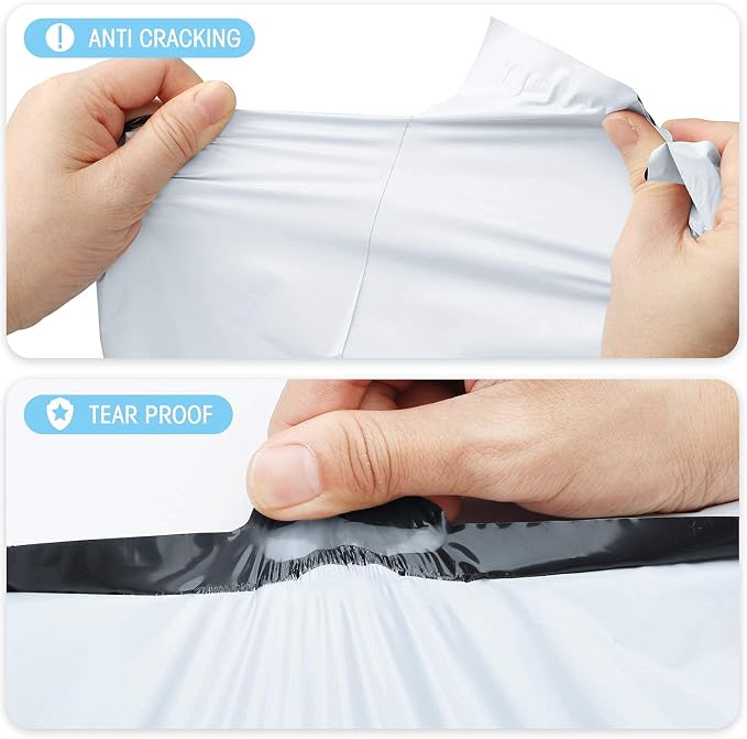 Fuxury 30000 Pcs Large Poly Mailers 24x24 Inch, Waterproof Shipping Bags for Clothing, Strong Adhesive Shipping Envelopes for Small Business Suppliers, Self Seal Mailers Poly Mailing Bags White