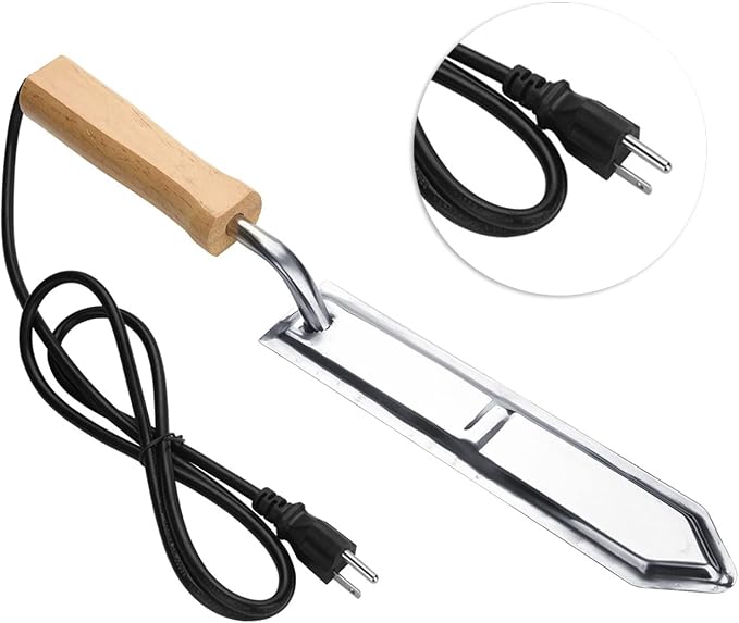 GLOGLOW Beekeeper Honey Tool, Electric Uncapping Knife Honey Cutter Scraper Bee Extractor Beekeeping Tools Honeycomb Cutter Honey Cutting Knife