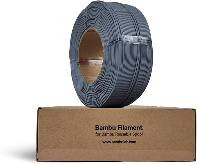 Bambu Lab PLA Filament Matte 3D Printer Filament 1.75mm PLA 1kg High Tenacity Eco Friendly - Blue Grey (10602) - Refill