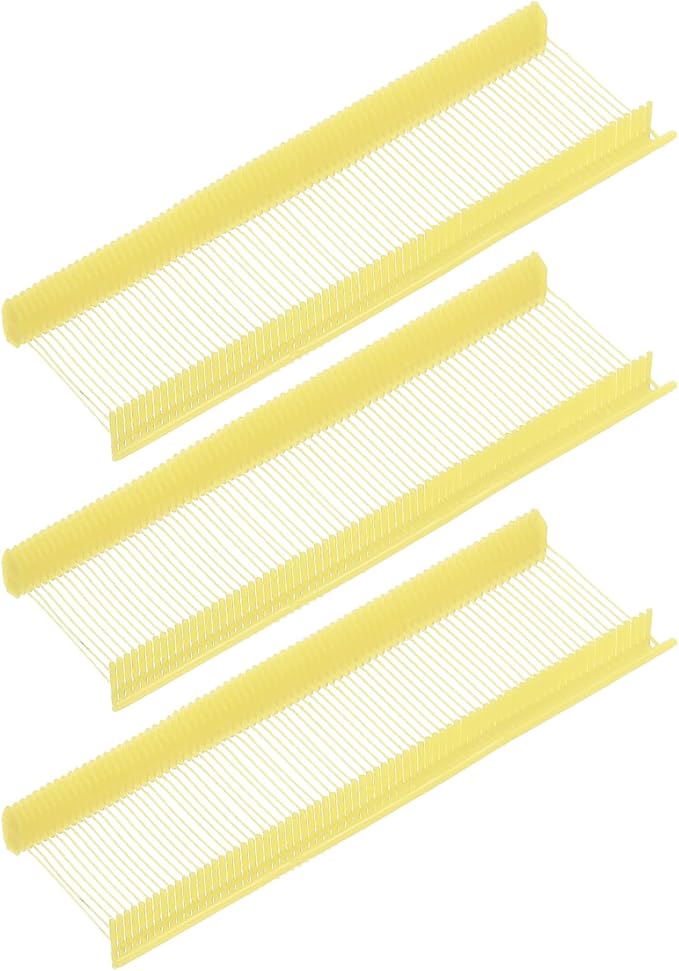 uxcell 5000pcs 0.8 Inch(20mm) Micro Tagging Gun Fasteners, Tag Pins Clothing Tagging Barbs Attachments Plastic Garment Price Tag Barb for Clothes, Light Yellow