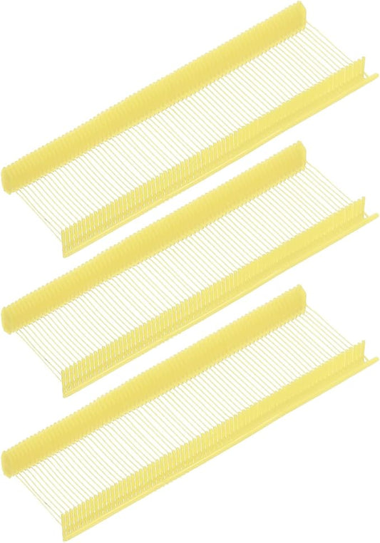 uxcell 5000pcs 0.8 Inch(20mm) Micro Tagging Gun Fasteners, Tag Pins Clothing Tagging Barbs Attachments Plastic Garment Price Tag Barb for Clothes, Light Yellow