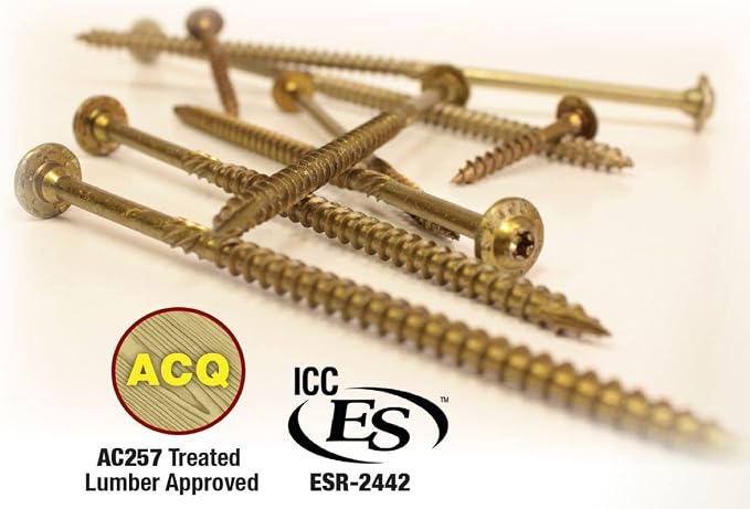 GRK 772691111371 10 x 3-1/8" Fasteners 11137 RSS Screws 236CT, Gold, 236 Count (Pack of 2)