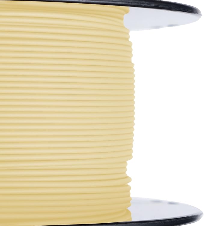 HATCHBOX 1.75mm White Wood PLA 3D Printer Filament, 1 KG Spool, Dimensional Accuracy +/- 0.03 mm, 3D Printing Wood Filament