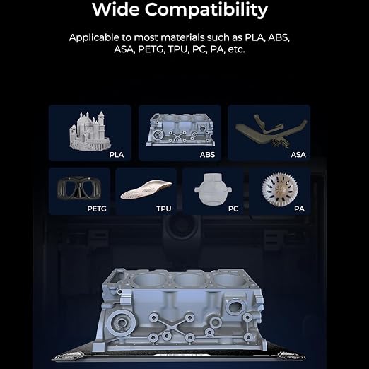 Creality K1 Max PEI Build Plate Kit, Flexible Spring Steel Platform with PEI Coating Surface and Magnetic Base Sheet Kit for K1 Max 315 * 310mm