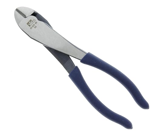 IDEAL INDUSTRIES INC. 35-029 8-inch Diagonal-Cutting Pliers - High-Leverage and Heavy Duty Angled Head Steel Pliers with Dipped-Grip Handles