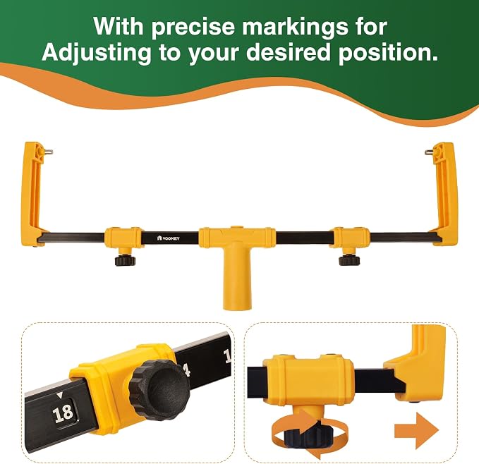 VOOMEY 18"Paint Roller Frame,The Adjustment Range is from 12" to18", Suitable for Large-Scale Painting Projects,Can be Used with an Extension Pole