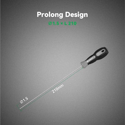 Creality 3D Printer Tools, Creality Clog Poke 3D Printer Nozzle Cleaning Kit for 1.75mm Filament Nozzles, Φ1.5mm Needle with Arrow Tip, 210mm Prolong&Hight Hardness Cleaning Hotend Without Disassembly