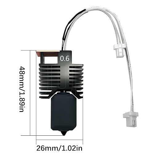 4PK for Snapmaker U1 0.6mm Hotend Hardened Steel U1 Nozzle Assembled Hot End Nano Coating 2.5X Hardness for Snapmaker U1 Nozzle Integrated Leak-Proof Nozzle-Throat Completed Hotend for U1 Accessories