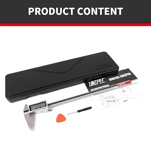 12 Inch Digital Caliper, 300mm Measuring Tool | Stainless Steel, IP54 Splash Proof Protection Design
