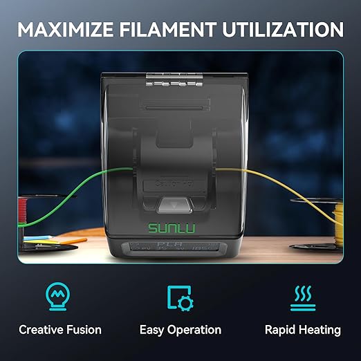 Filament Connector, SUNLU Official Splicer with 400Pcs PTFE Sleeves for 3D Printer Filament 1.75mm, Compatible with PLA PETG TPU ABS PA Nylon