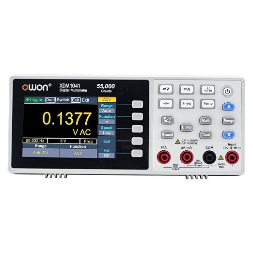 OWON XDM1041 USB/RS232 Digital Multimeter 55000 Counts High Accuracy Universal Desktop Multimeters Meter with 3.7Inch LCD Screen