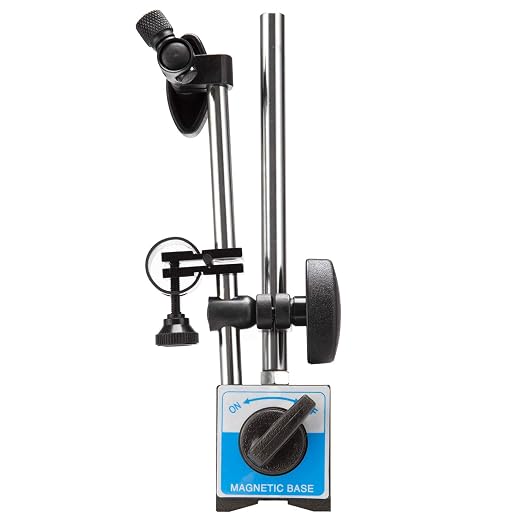 Dial Indicator with Magnetic Base Holder Differential Backlash Gauge 0-1.0" Tester Gage Gauge Fine Adjustable Long Arm 0.001" Precision 11