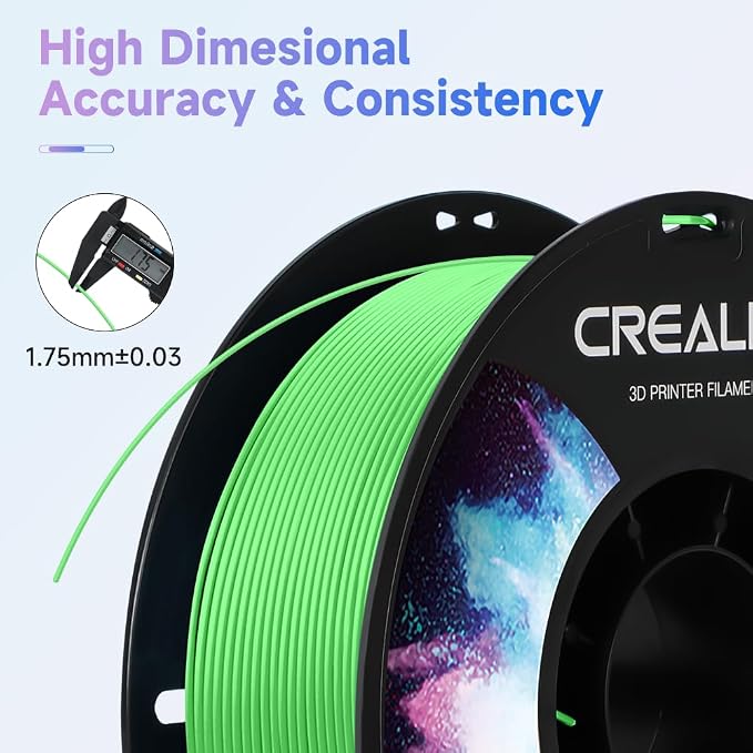 Official Creality TPU Filament, Flexible 3D Printer Filament 1.75mm, 95A Shore High Hardness & Resilience, Dimensional Accuracy +/- 0.03 mm for Most FDM 3D Printers