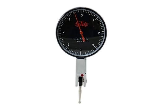 Shars 0.008" x 0.00012" Large Black Face Dial Test Indicator 303-3210B P]
