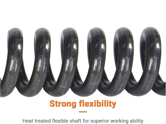 Drain Cleaning Cable 1/2 inch x 50 ft, Hollow Core Steel Sewer Cable with 8 Cutter for 2" to 4" Pipes, Sewer Auger Cleaner Cable for Sink, Floor Drain, Toilet (50 Feet x 1/2 Inch)