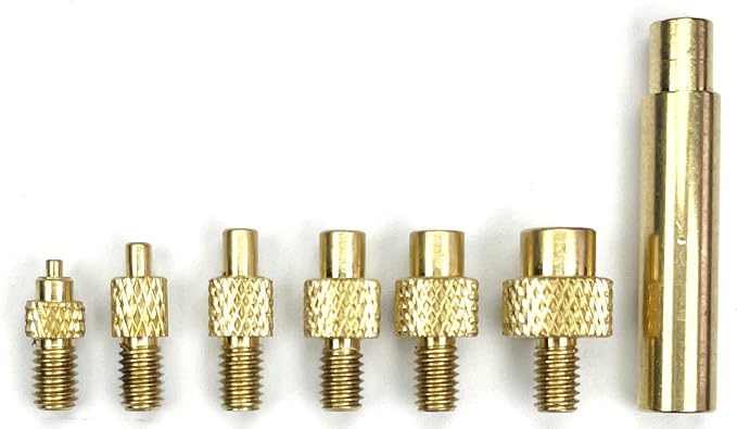Heat Set Insert tip Tool Vertical Heat Pressing Machine Heat Brass Inserts 3D Printing and 360pcs Thread Knurled Nut M2 M2.5 M3 M4 M5 M6 (Heat Set Insert Tool)