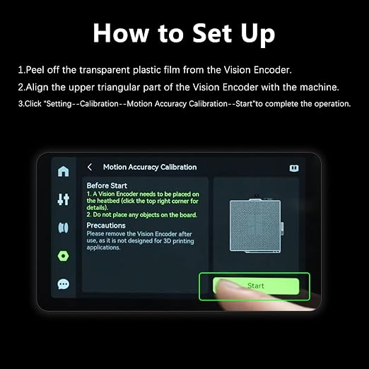 Original Bamboo X2D Vision Encoder for Bambu Lab X2D Build Plate 3D Printer Below 50μm Motion Accuracy for Bambu Lab Vision Encoder Injection-Molded-Level Quality Bambu X2D 3D Pinter Accessories