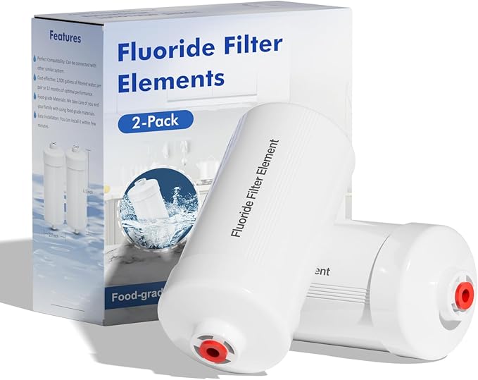 Purewell FL-2 White 5-Stage Fluoride Purification Elements, Replacement for Berlkey® PF-2® Fluoride Filters, Berlkey® Gravity Filtration System and Purewell System (2 Pack, K Series)