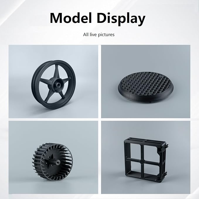 R QIDI TECHNOLOGY PAHT-CF Carbon Fiber high Temperature Nylon Filament 1.75mm,1Kg Spool 3D Printing Filament, high Strength, high Precision，Black