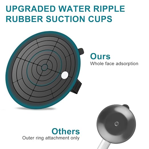 2 Pack 8" Suction Cup for Glass,Heavy Duty Glass Suction Cup Lifter with Metal Handle,Max Load 880lbs Industrial Windows Suction Cups Handle for Tile,Granite