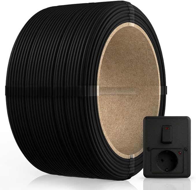 Inslogic ABS FR V0 Filament 1.75mm, 250g Refill Flame Retardant 3D Printer Filament, V0 Grade, Low Warping, Impact Resistant, Dimensional Accuracy ±0.03mm (Black)
