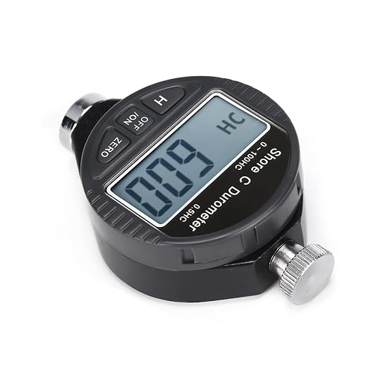 Hardness Tester Digital 100HD C Durometer Shore Rubber Hardness Tester LCD Display Meter