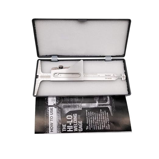 Weld Gauge Set Hi-Lo Welding Gauge and 1/32-5/8 Inch 1-15mm Taper Gauge Stainless Steel Imperial Metric Measurement Welding Gauge