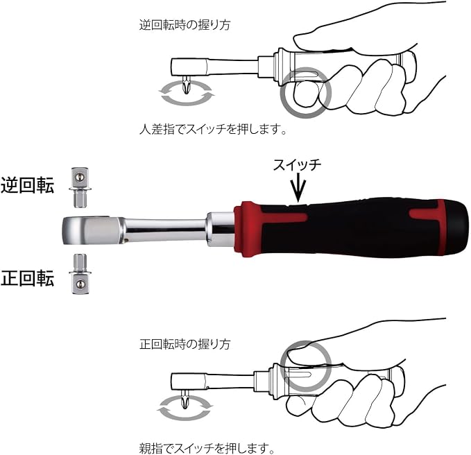 VESSEL 400ER3 Cordless Electric Slim Ratchet | Cordless Electric Slim Ratchet