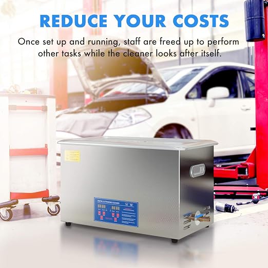 Ultrasonic Parts Cleaner 30L 800W Heated Parts Cleaner for Guns Carburetors Injectors Jewelry Large Capacity Use in Automotive and Firearm Industry Commercial Cleaning Machine Upgrade