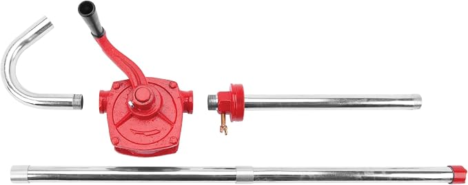Performance Tool W54270 Rotary Barrel Pump, Pumps Light to Medium Viscosity Oils, 3 Piece Suction Pipe, 30-55 Gallon Barrels, Bung Adapter